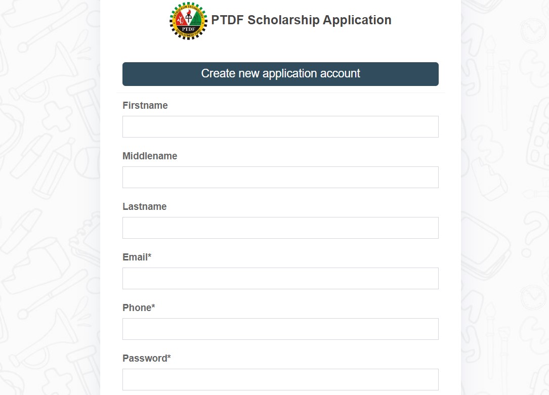 How To Apply for the PTDF Scholarship 1