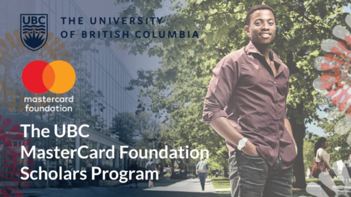 UBC MasterCard Scholarship